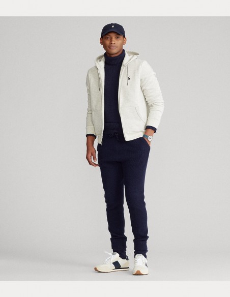 DOUBLE KNIT SWEATSHIRT CARDIGAN