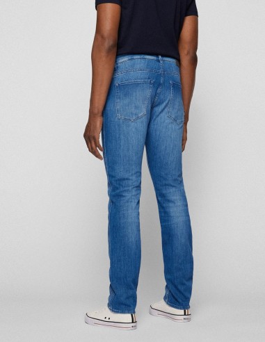 SLIM FIT JEANS IN CASHMERE TOUCH DENIM