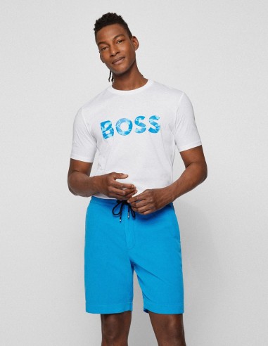 T-SHIRT WITH LOGO GRAPHIC PRINT