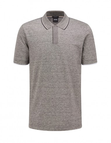 LINEN-COTTON POLO SHIRT WITH JOHNNY...