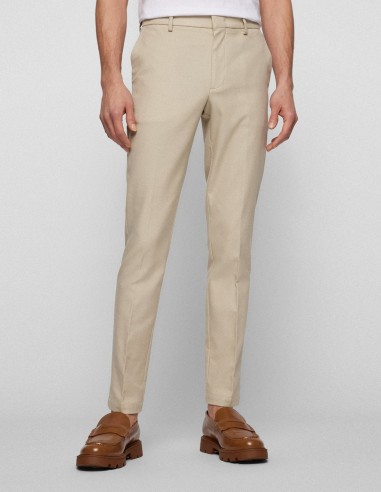 SLIM FIT CHINOS IN STRUCTURED STRETCH FABRIC