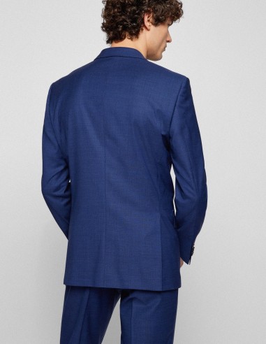 SLIM FIT SUIT IN MICRO-PATTERNED...