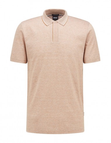 LINEN-COTTON POLO SHIRT WITH JOHNNY...