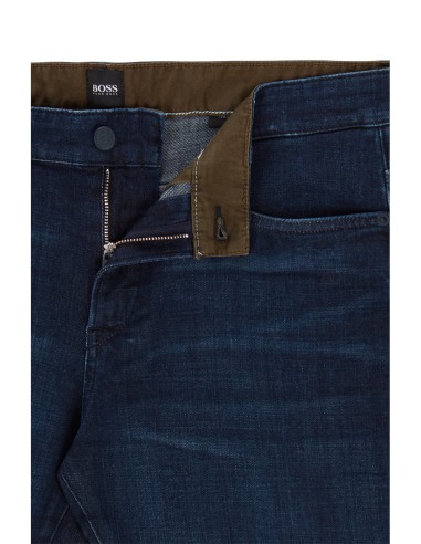 SLIM-FIT JEANS IN CASHMERE-TOUCH DENIM