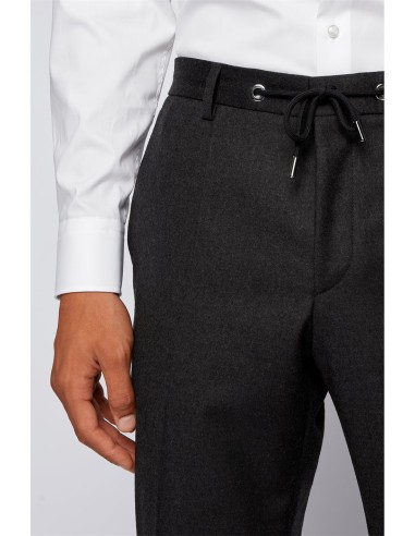 SLIM-FIT TROUSERS IN STRETCH-WOOL...