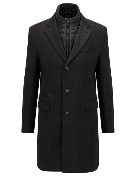 ΠΑΛΤΟ SLIM FIT ΜΕ ΑΠΟΣΠΩΜΕΝΗ ΕΠΕΝΔΥΣΗ