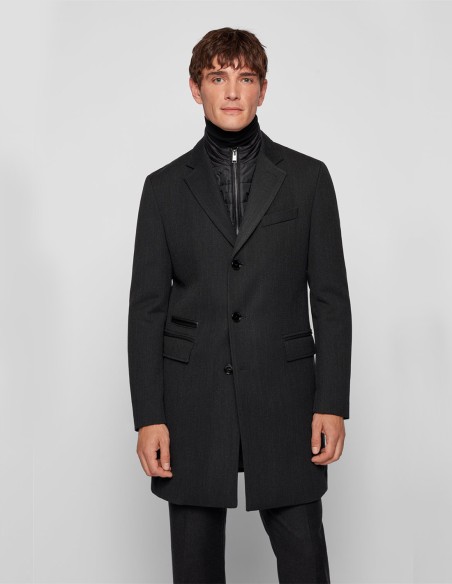 SLIM-FIT COAT WITH DETACHABLE INNER