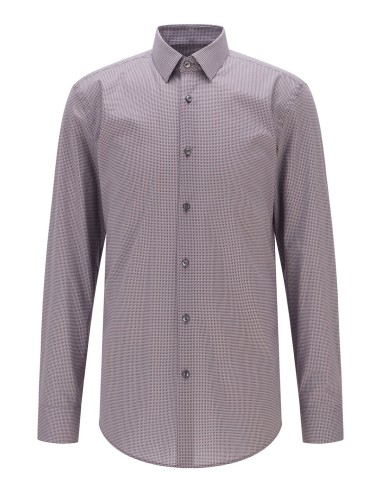 SLIM FIT SHIRT IN PATTERNED COTTON