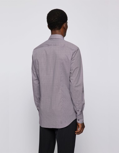SLIM FIT SHIRT IN PATTERNED COTTON