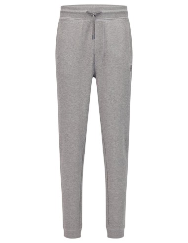 COTTON-TERRY JOG PANTS WITH LOGO PATCH