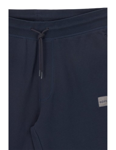 COTTON-TERRY JOG PANTS WITH LOGO PATCH