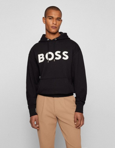 HOODED SWEATSHIRT WITH CONTRAST LOGO