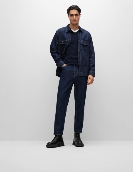 V-NECK SLIM FIT SWEATER IN VIRGIN WOOL