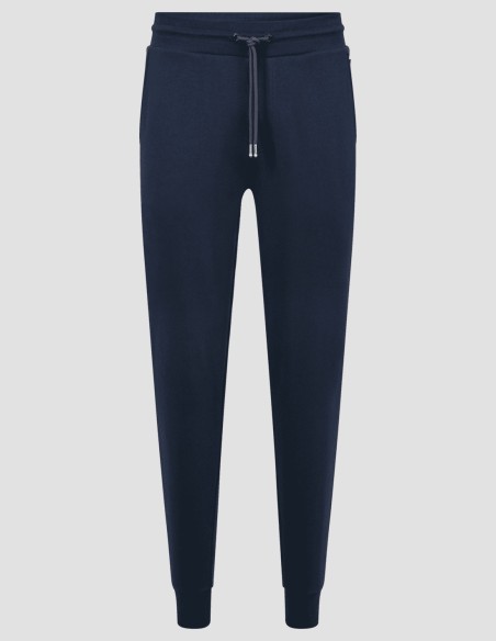 COTTON TRACKSUIT PANTS WITH RUBBER PRINT LOGO