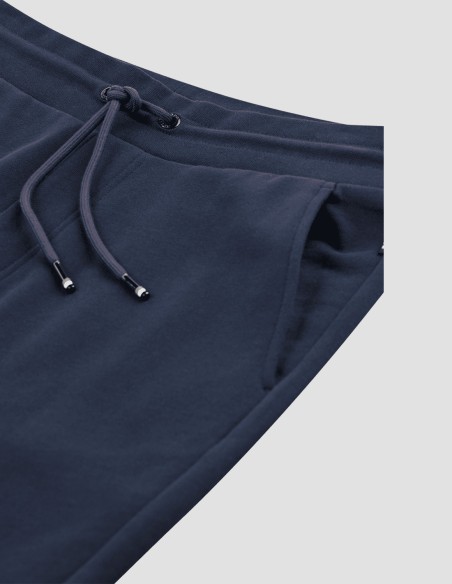 COTTON TRACKSUIT PANTS WITH RUBBER PRINT LOGO