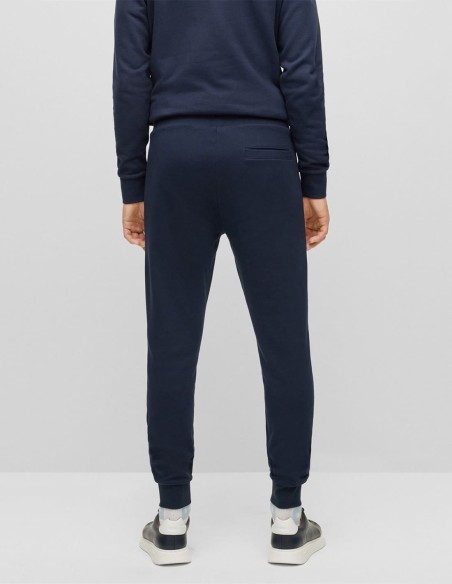 COTTON TRACKSUIT PANTS WITH RUBBER PRINT LOGO