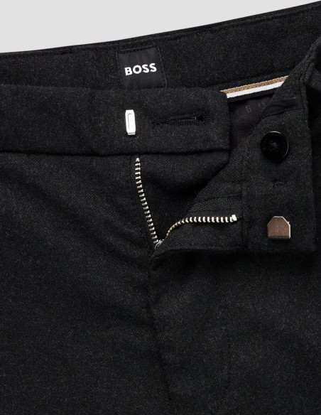 SLIM FIT CHINOS IN MOULINE STRETCH TWILL