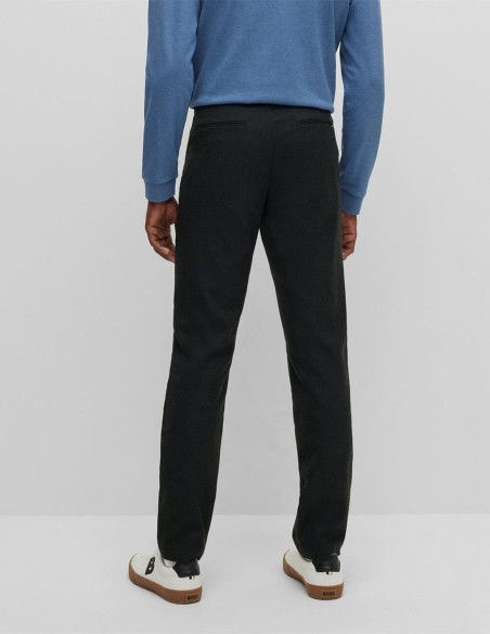 SLIM FIT CHINOS IN MOULINE STRETCH TWILL
