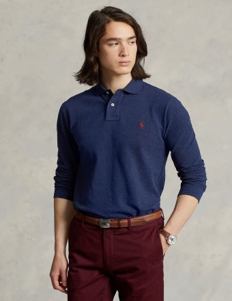 CUSTOM SLIM FIT MESH POLO...