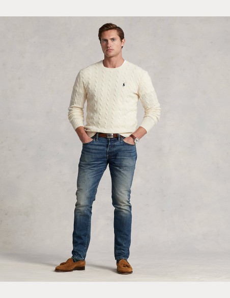 CABLE-KNIT WOOL-CASHMERE JUMPER