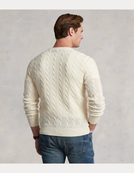 CABLE-KNIT WOOL-CASHMERE JUMPER