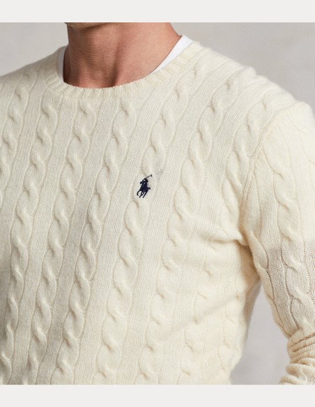 CABLE-KNIT WOOL-CASHMERE JUMPER