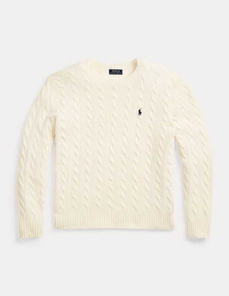 CABLE-KNIT WOOL-CASHMERE JUMPER