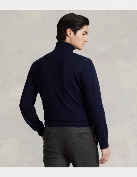 WASHABLE WOOL ROLL NECK JUMPER