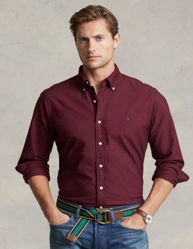 CUSTOM FIT GARMENT-DYED OXFORD SHIRT