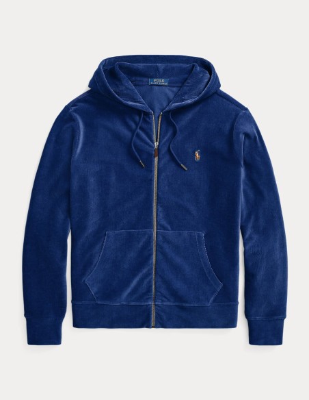 KNIT CORDUROY FULL-ZIP HOODIE