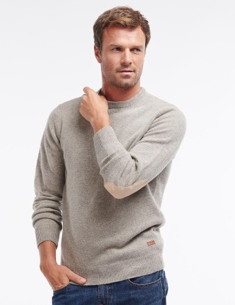 PATCH CREW SWEATER