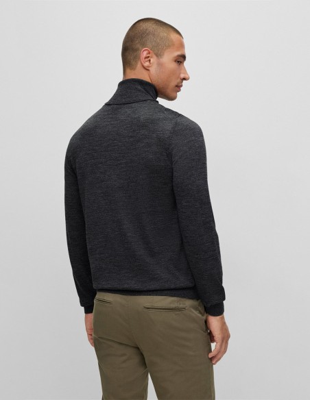 SLIM FIT ROLLNECK SWEATER IN VIRGIN WOOL