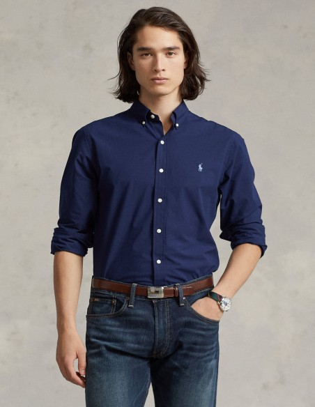 CUSTOM FIT POPLIN STRETCH SHIRT