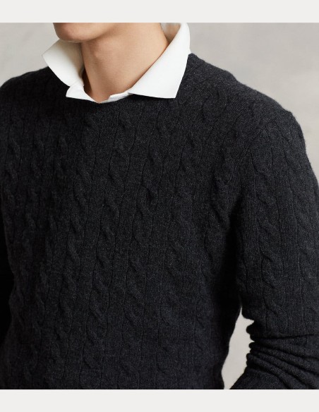 CABLE-KNIT WOOL-CASHMERE JUMPER