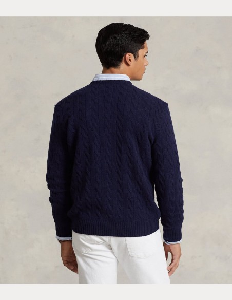 CABLE-KNIT WOOL-CASHMERE JUMPER