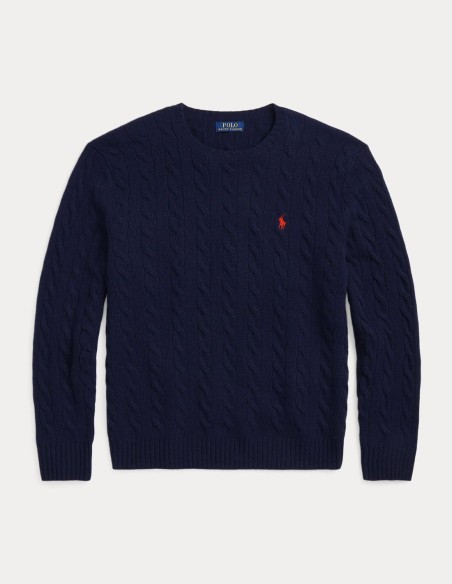CABLE-KNIT WOOL-CASHMERE JUMPER