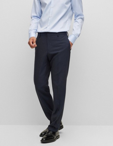 SLIM FIT SUIT IN MICRO-PATTERNED...