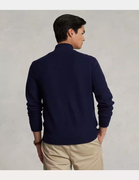 WASHABLE WOOL FULL-ZIP SWEATER