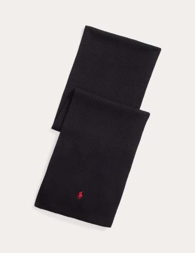 SIGNATURE PONY WOOL SCARF