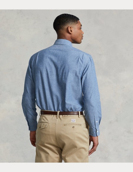 CUSTOM FIT INDIGO CHAMBRAY SHIRT