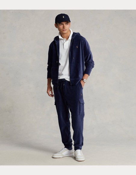 KNIT CORDUROY FULL-ZIP HOODIE