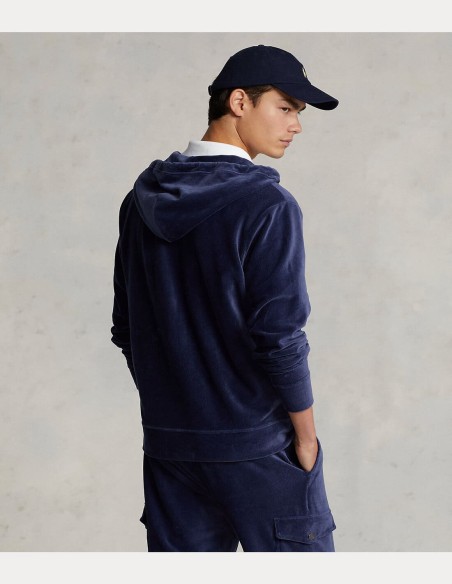 KNIT CORDUROY FULL-ZIP HOODIE