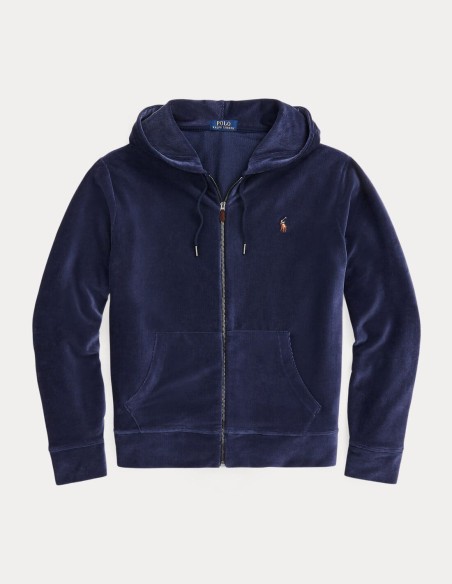 KNIT CORDUROY FULL-ZIP HOODIE