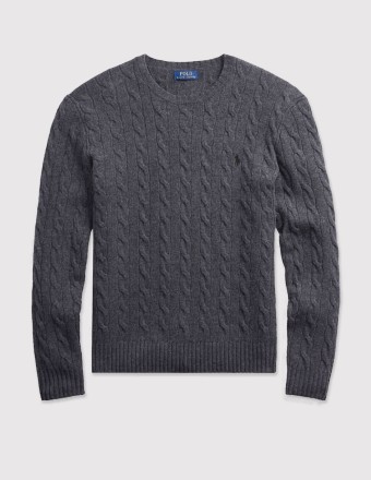 CABLE-KNIT WOOL-CASHMERE...