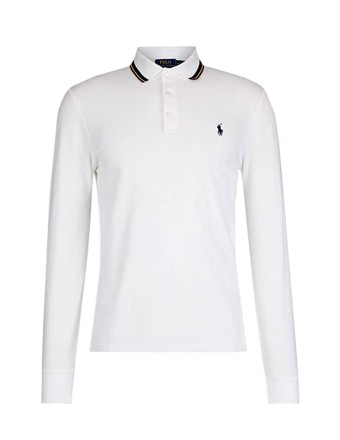 SLIM FIT MESH STRETCH POLO...