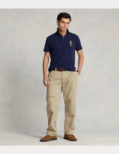 CUSTOM SLIM FIT POLO BEAR POLO SHIRT