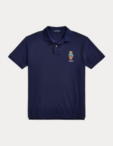 CUSTOM SLIM FIT POLO BEAR POLO SHIRT