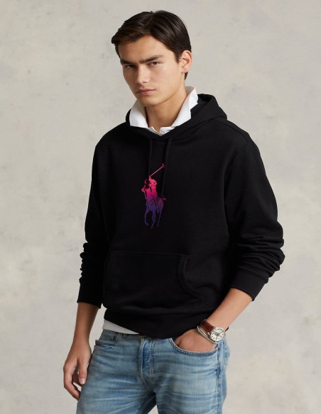 OMBRE BIG PONY FLEECE HOODIE