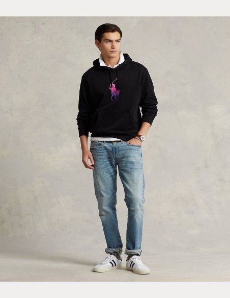 OMBRE BIG PONY FLEECE HOODIE