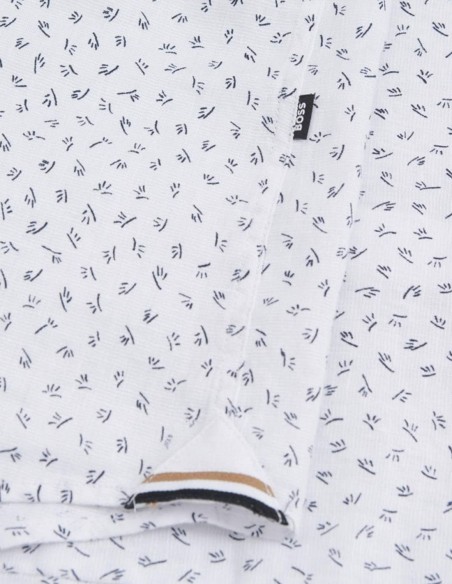 SLIM-FIT PRINTED LINEN SHIRT